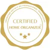 A golden seal for a 'Certified Home Organizer'
